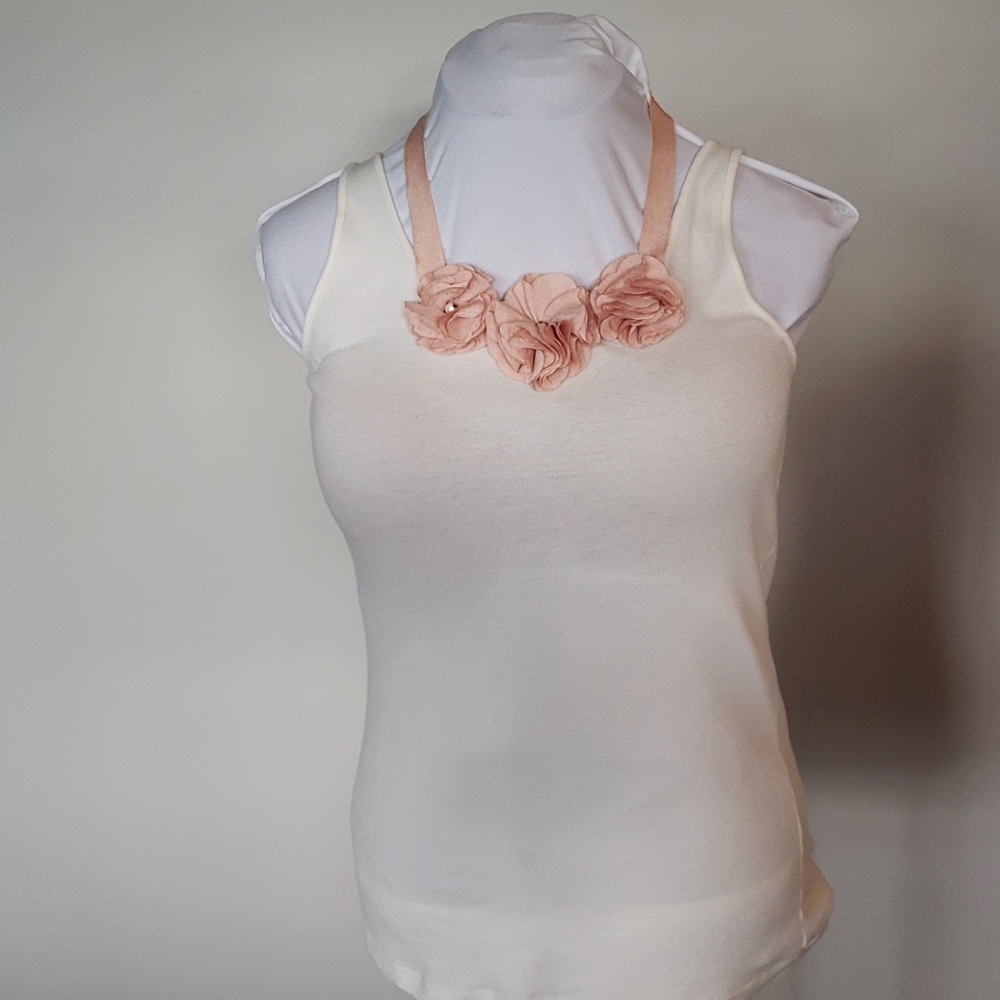 Ann Taylor Loft sleeveless top with Flowers